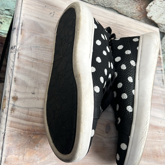 Kate Spade Black and White Polka Dot Sneakers size 7   S36 - Picture 8 of 9